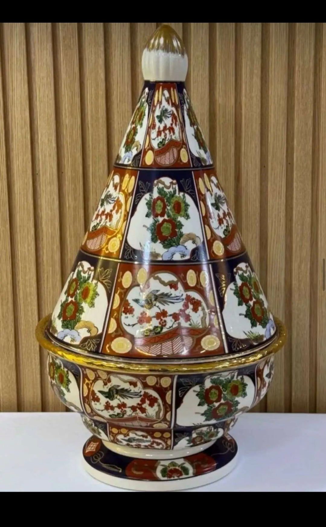 Grand Tayfour Taous Marocain – Motif Floral – MAISONIA