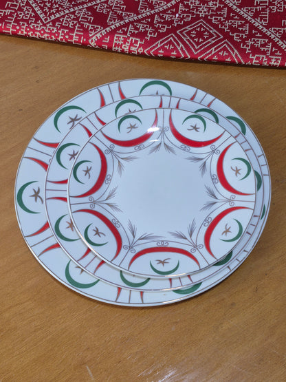 3 Assiettes Nejma & Hlal _ Rouge