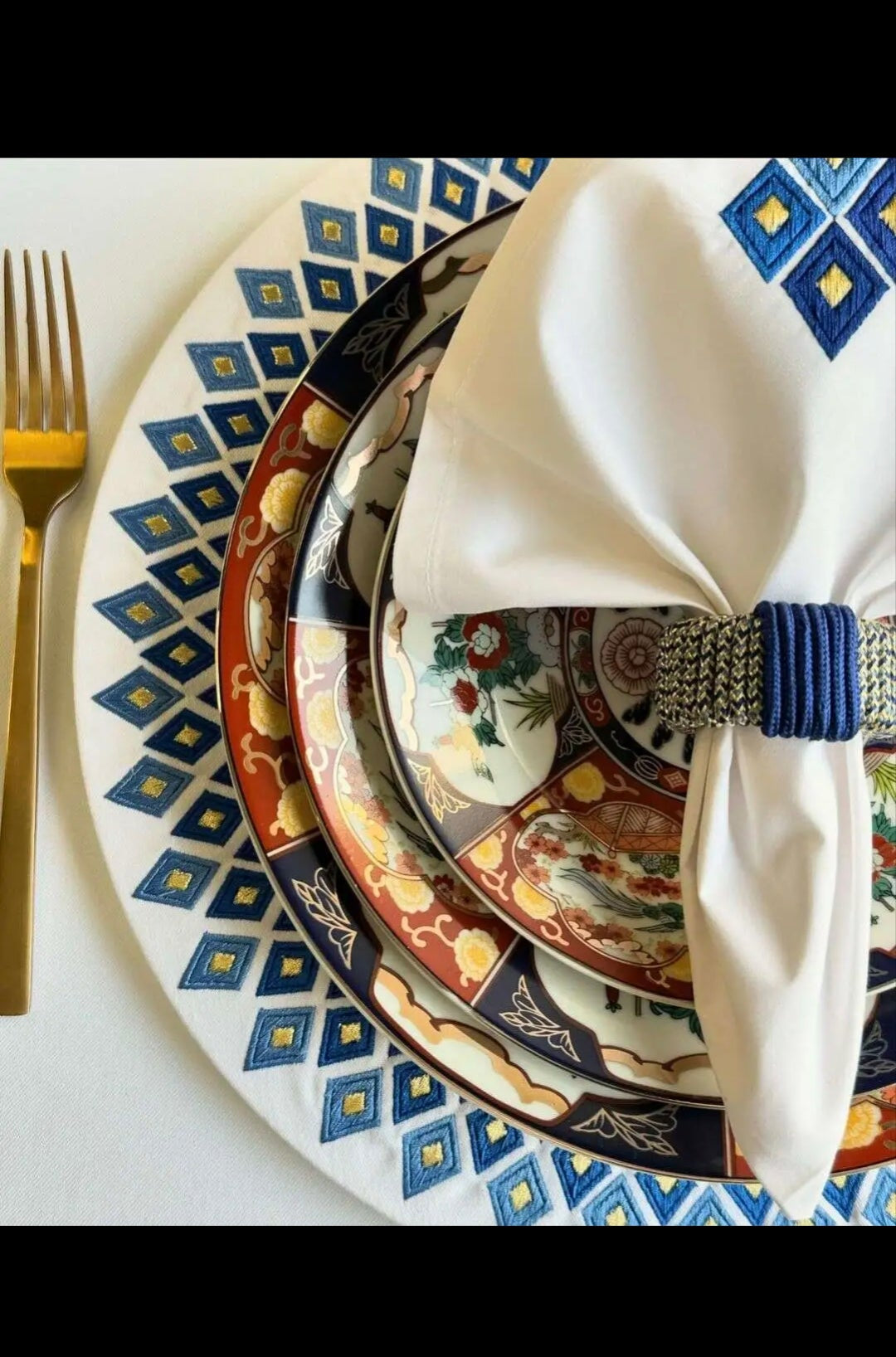 Service d’assiettes TAOUS – 36 pièces – Motif Floral