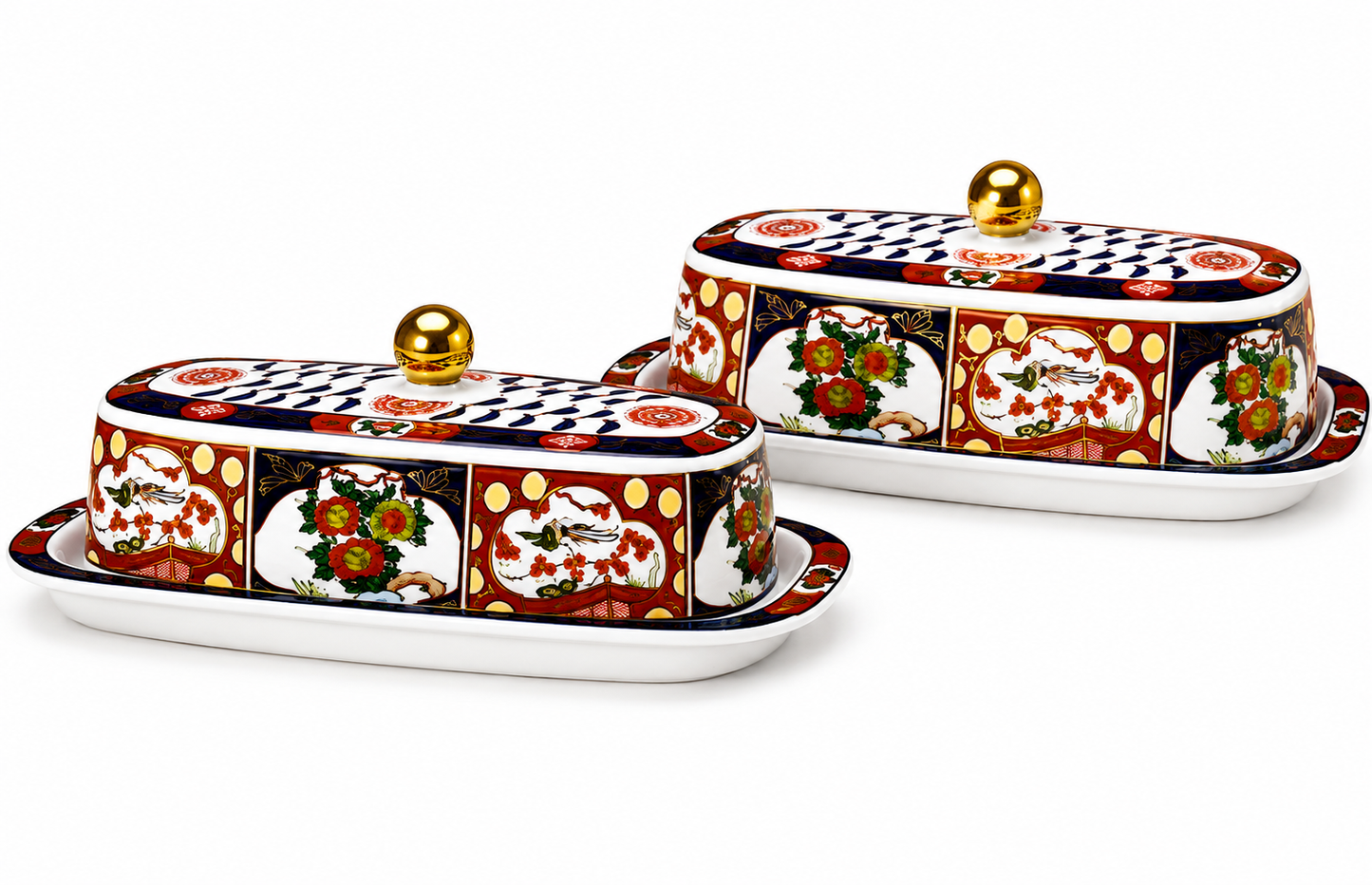 Beurrier Taous Marocain avec couvercle – Motif Floral