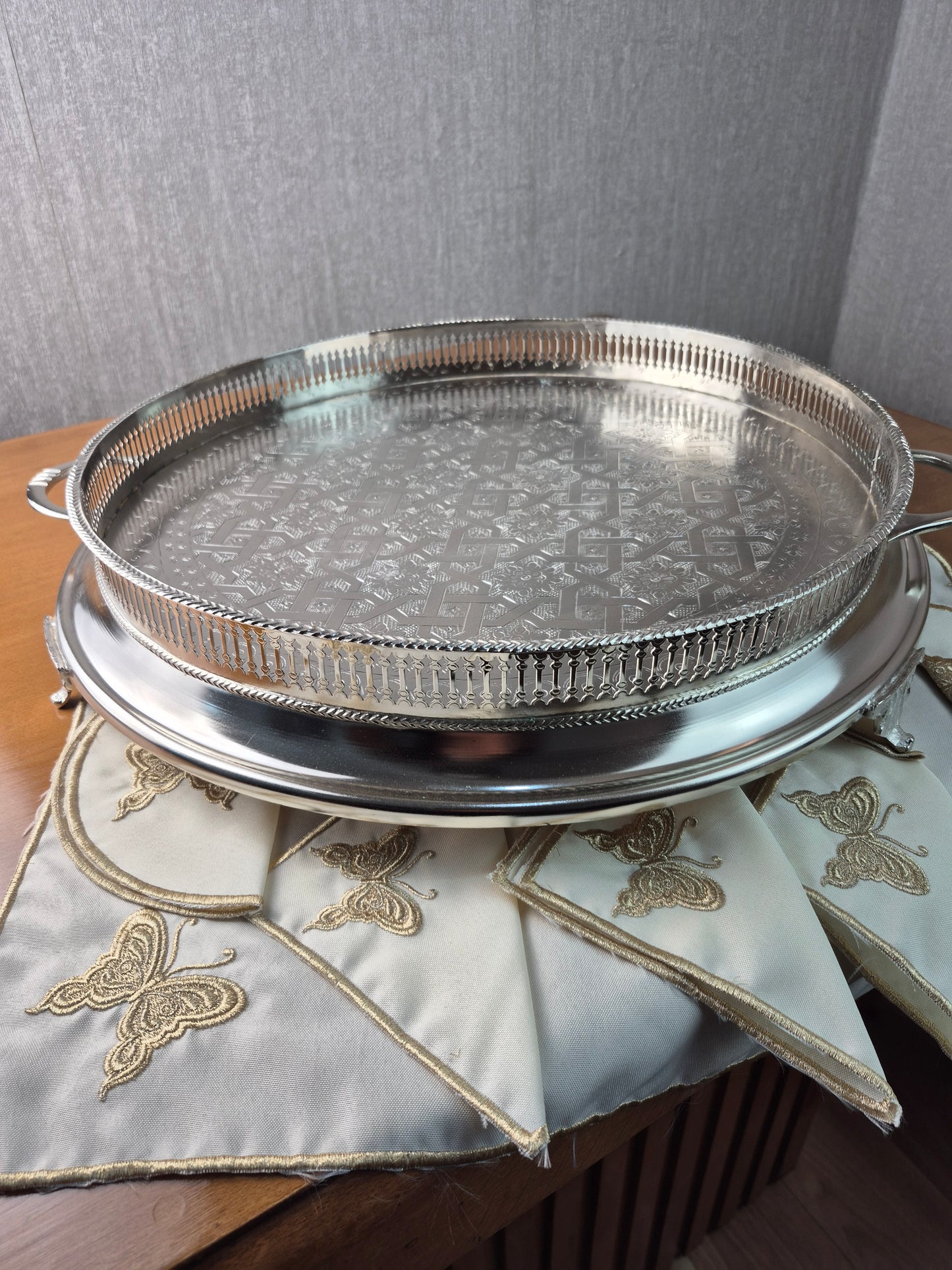 Plateau en Cuivre revêtu en Inox