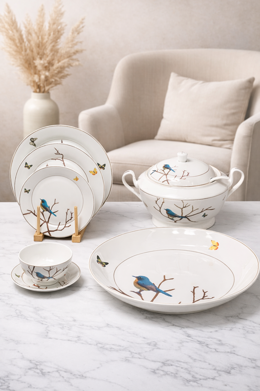 🍽️ Service de Table Élégant De 64 Pieces– Design Raffiné & Art de la Table