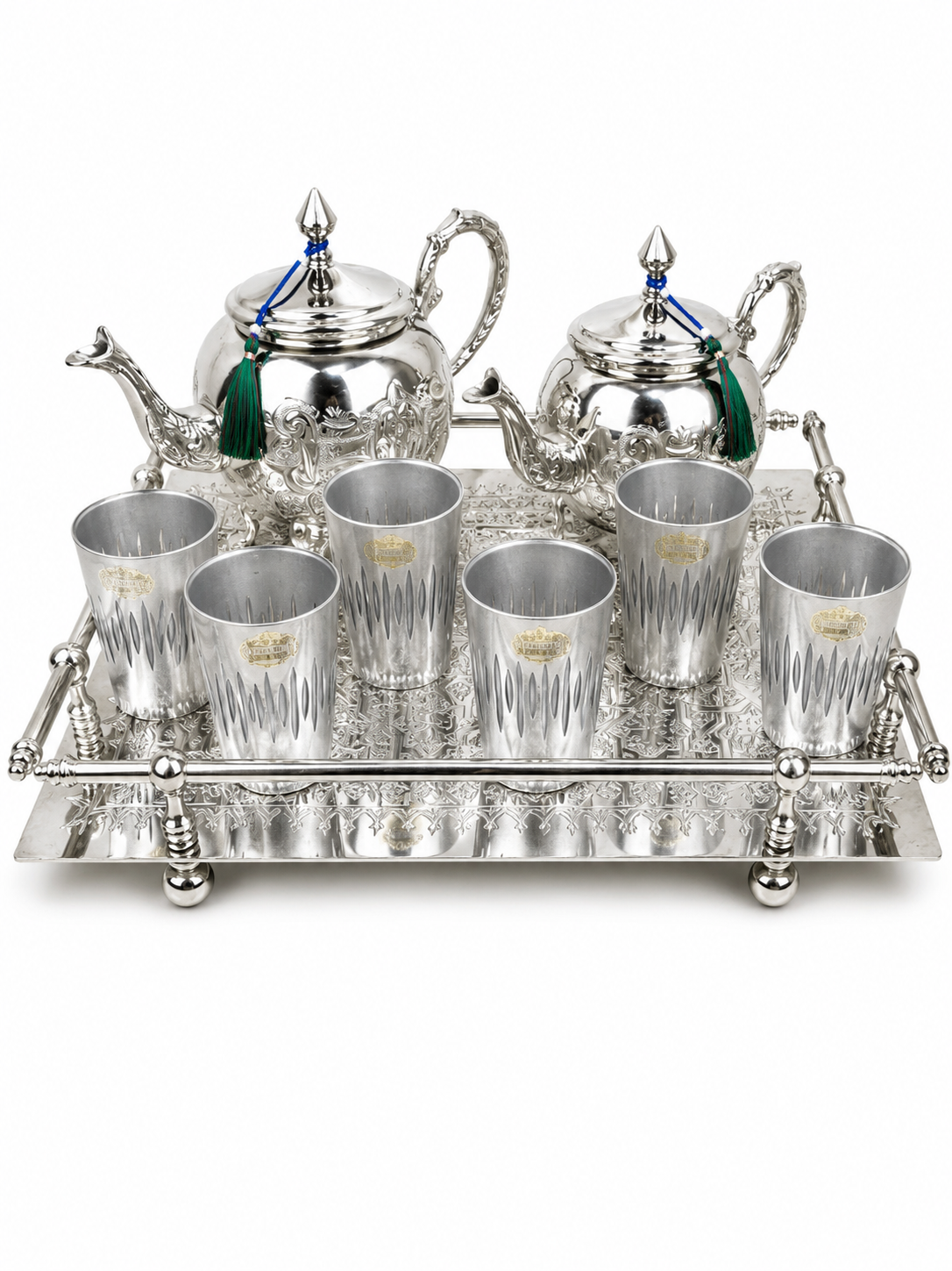 Verres à thé en Verre cristallin _ GRIS