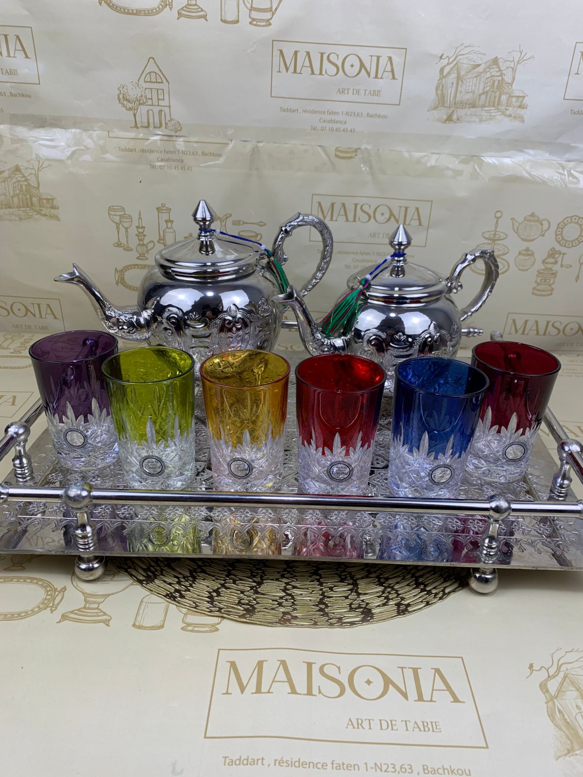 Verres à thé en Verre cristallin