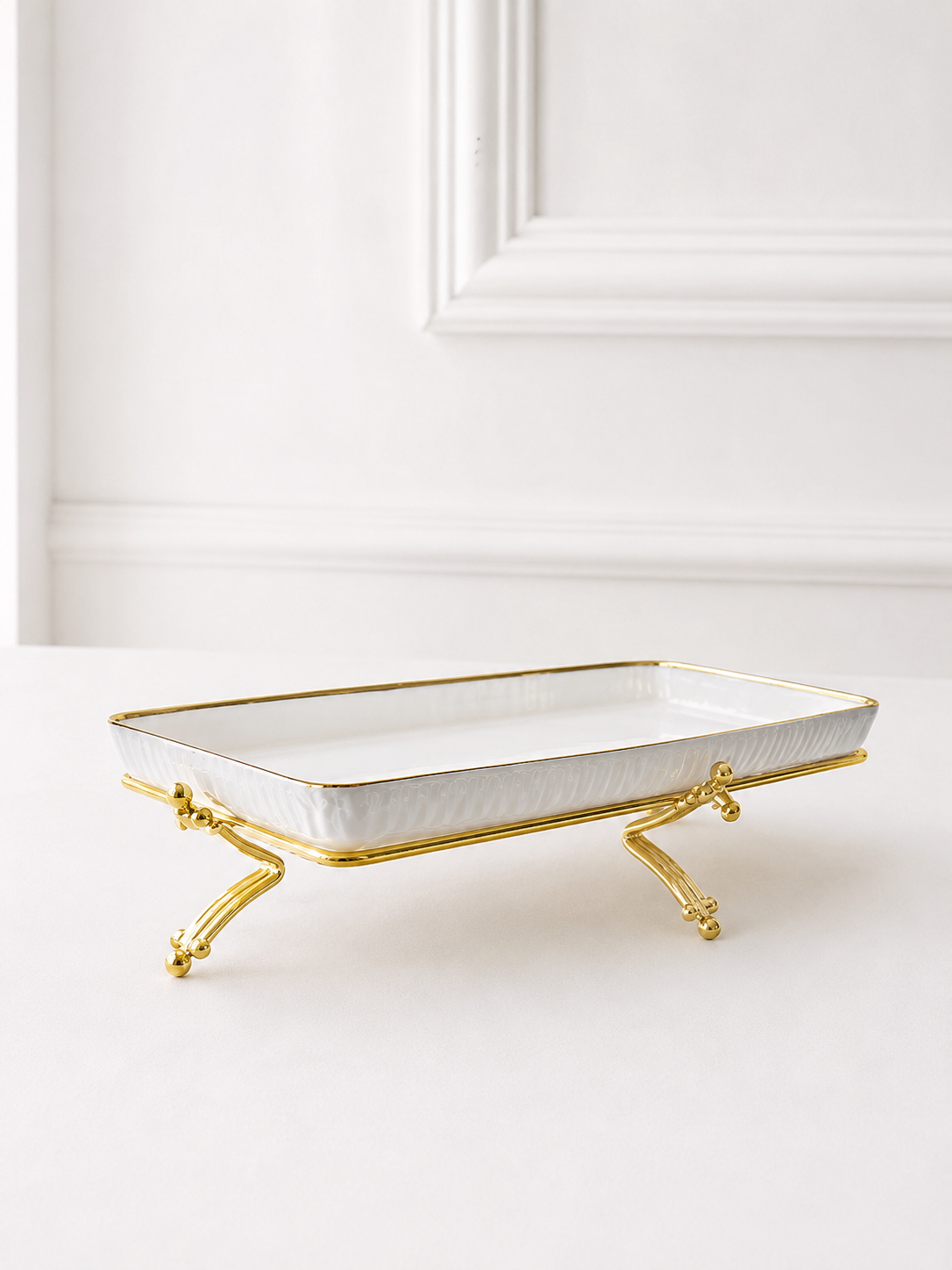 Grande Assiette creuse avec support