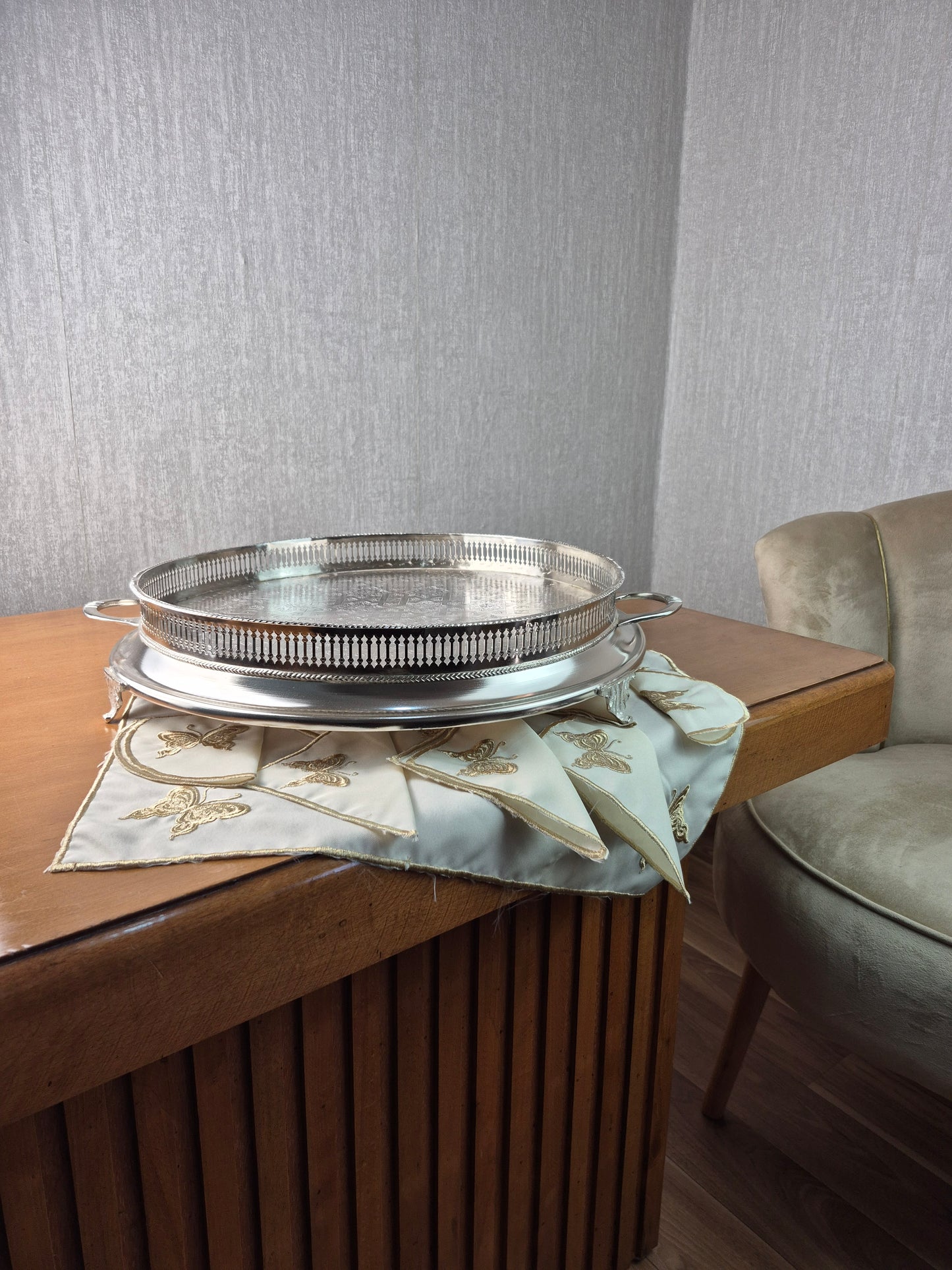 Plateau en Cuivre revêtu en Inox