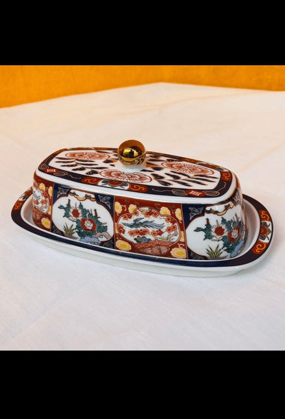 Beurrier Taous Marocain avec couvercle – Motif Floral