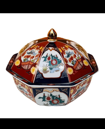 Bonbonnière TAOUS avec Couvercle bombé – Motif Floral _ Par Unité