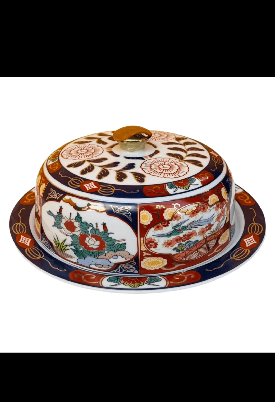 Plat Taous Marocain avec couvercle  – Motif Floral _ Par Unité