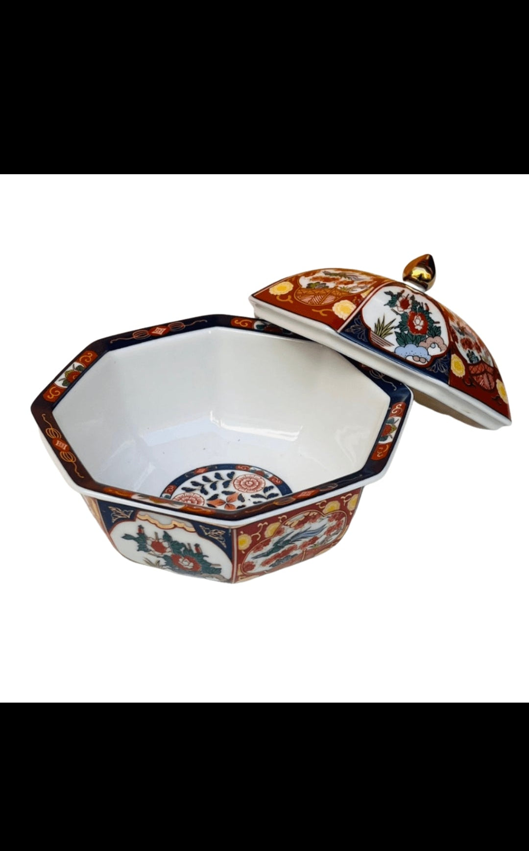 Bonbonnière TAOUS avec Couvercle bombé – Motif Floral _ Par Unité