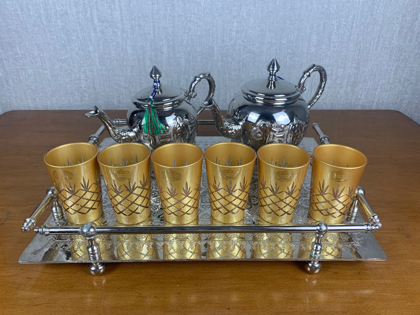 Verres à thé en Verre cristallin _ GOLD
