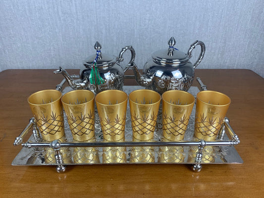 Verres à thé en Verre cristallin _ GOLD