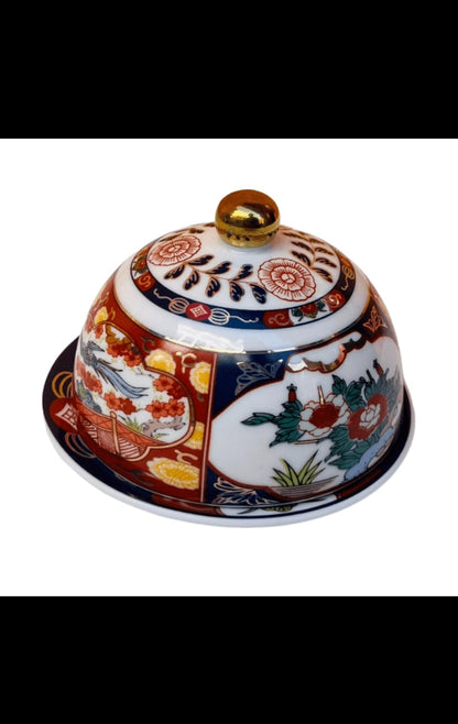 Mini-Bonbonnière Taous Marocain avec couvercle – Motif Floral