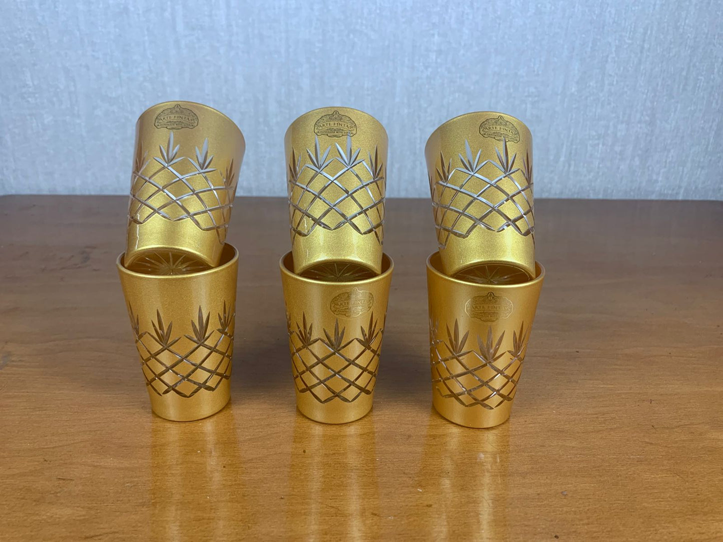 Verres à thé en Verre cristallin _ GOLD