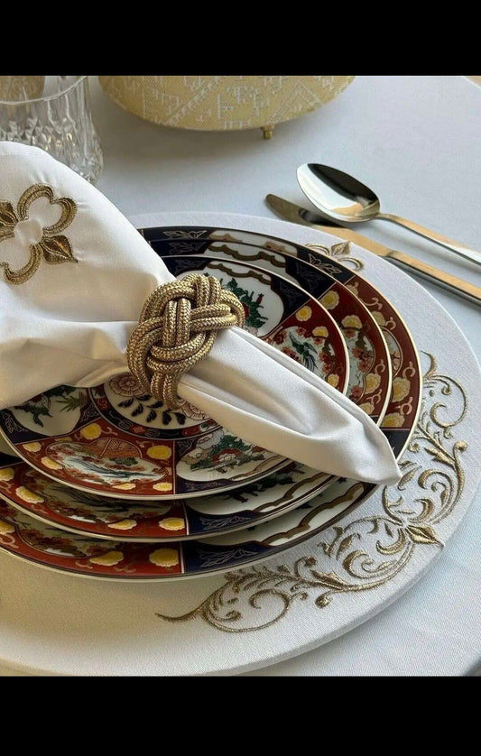 Service d’assiettes TAOUS – 36 pièces – Motif Floral