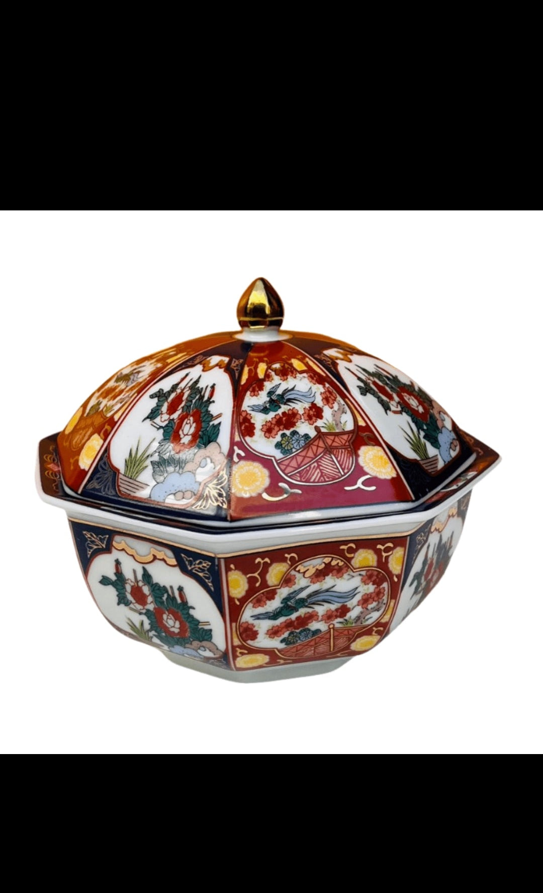 Bonbonnière TAOUS avec Couvercle bombé – Motif Floral _ Par Unité