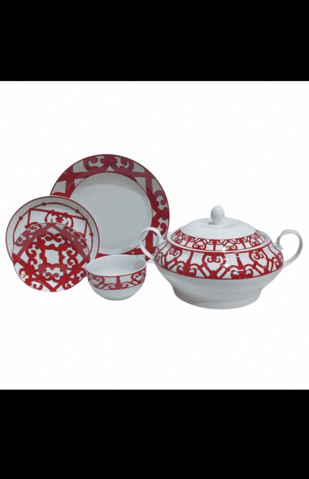 Service de Table Balcon d’Hermès de Luxe 38 Pieces